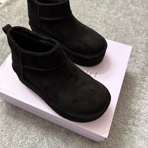 Black Suede Ankle Boots